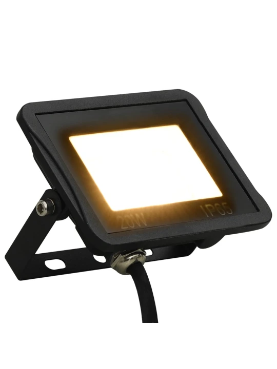 LED prožektorius, šiltos baltos spalvos, 20W