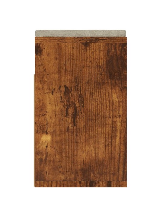 Batų suoliukas su pagalvėle, dūminio ąžuolo, 104x30x49cm, MDP