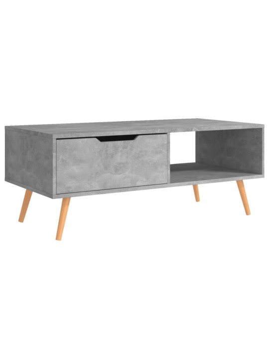 Kavos staliukas, betono pilkos spalvos, 100x49,5x43cm, MDP