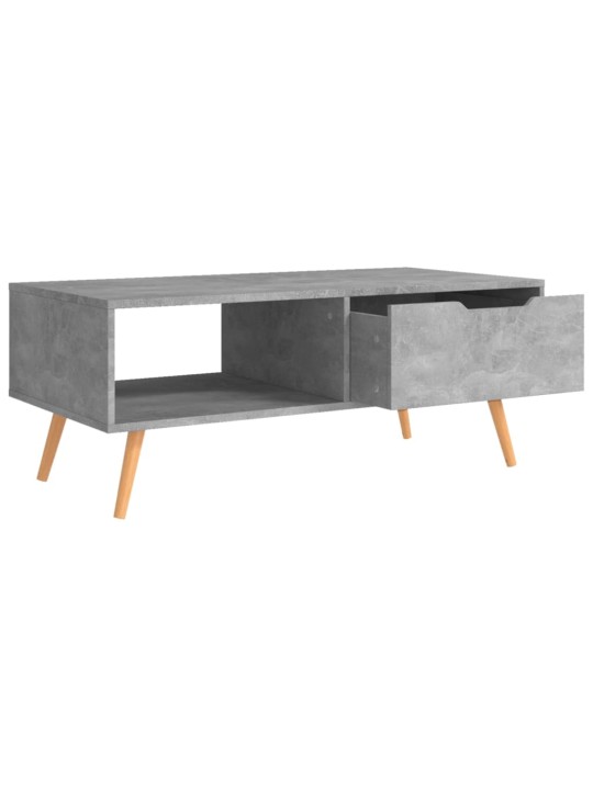 Kavos staliukas, betono pilkos spalvos, 100x49,5x43cm, MDP