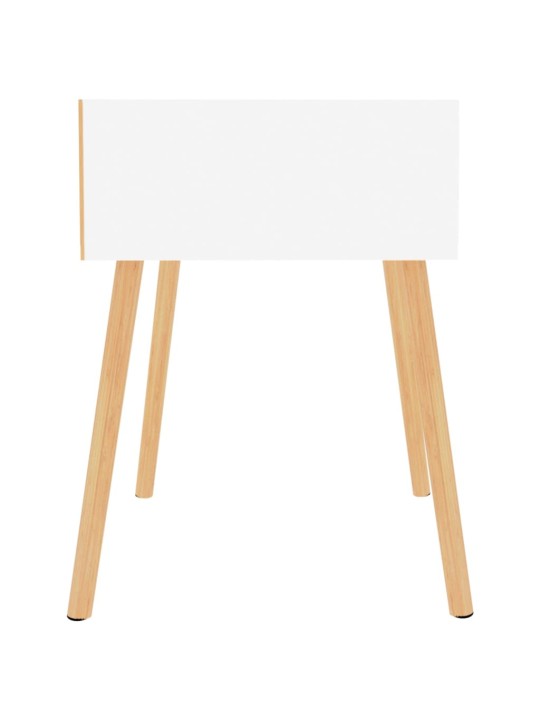 Naktinės spintelės, 2vnt., baltos spalvos, 40x40x56cm, MDP