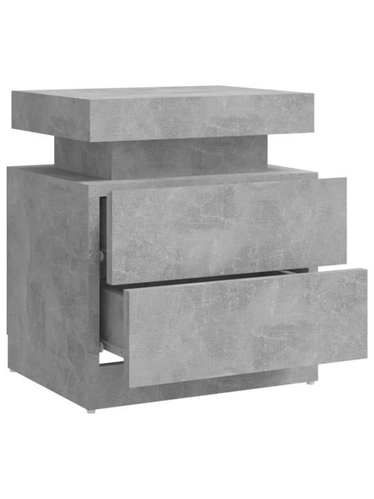 Naktinė spintelė, betono pilkos spalvos, 45x35x52cm, MDP