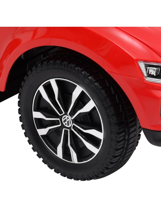 Paspiriamas vaikiškas automobilis Volkswagen T-Roc, raudonas