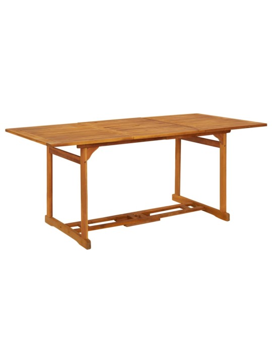 Sodo valgomojo stalas, 180x90x75 cm, akacijos medienos masyvas