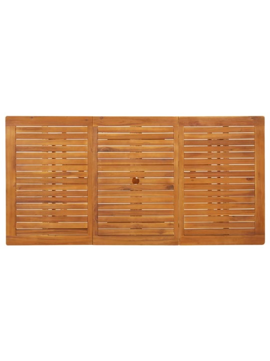 Sodo valgomojo stalas, 180x90x75 cm, akacijos medienos masyvas