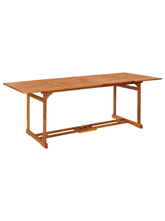 Sodo valgomojo stalas, 220x90x75 cm, akacijos medienos masyvas