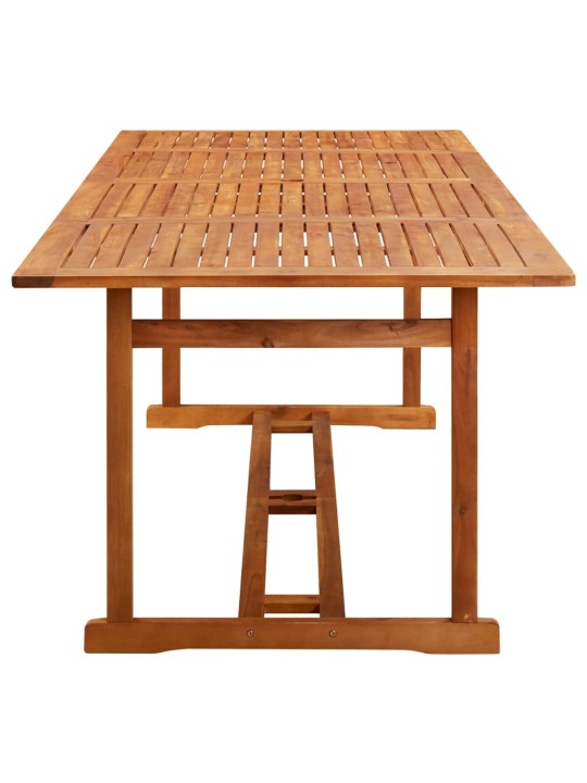 Sodo valgomojo stalas, 220x90x75 cm, akacijos medienos masyvas
