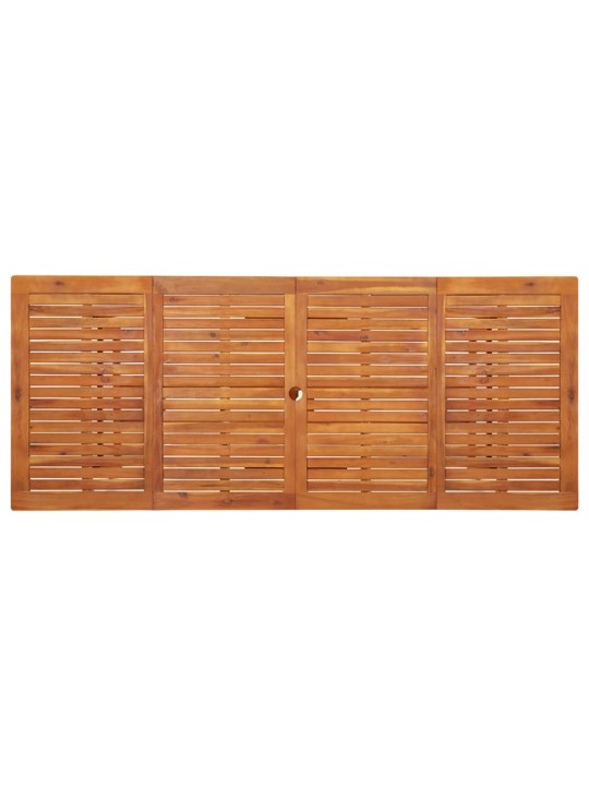 Sodo valgomojo stalas, 220x90x75 cm, akacijos medienos masyvas