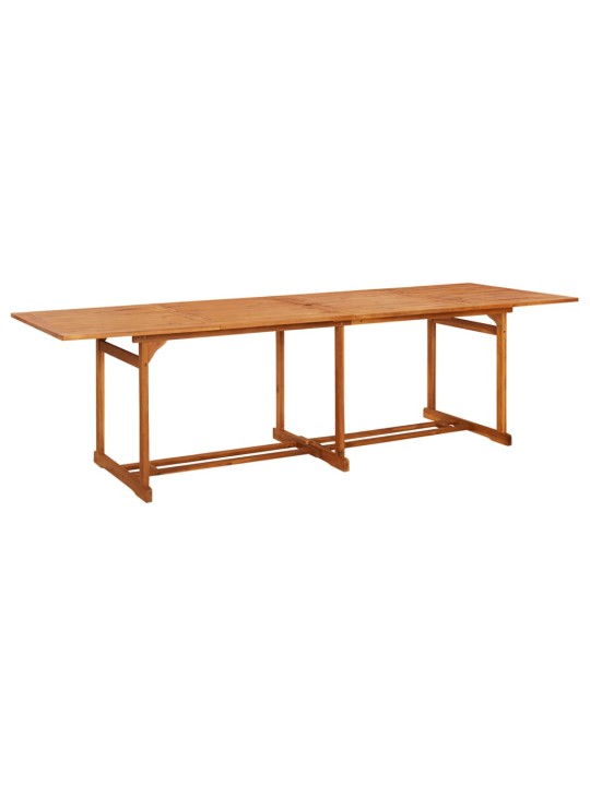 Sodo valgomojo stalas, 280x90x75 cm, akacijos medienos masyvas