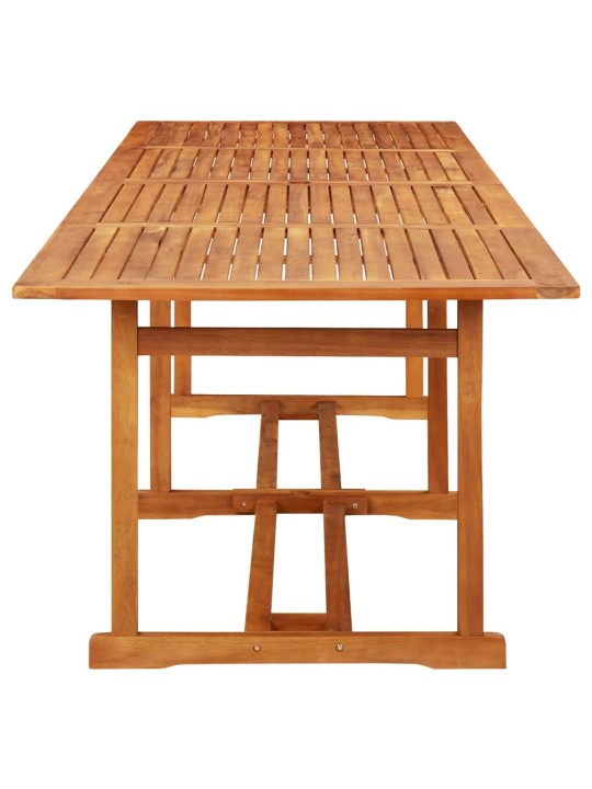 Sodo valgomojo stalas, 280x90x75 cm, akacijos medienos masyvas