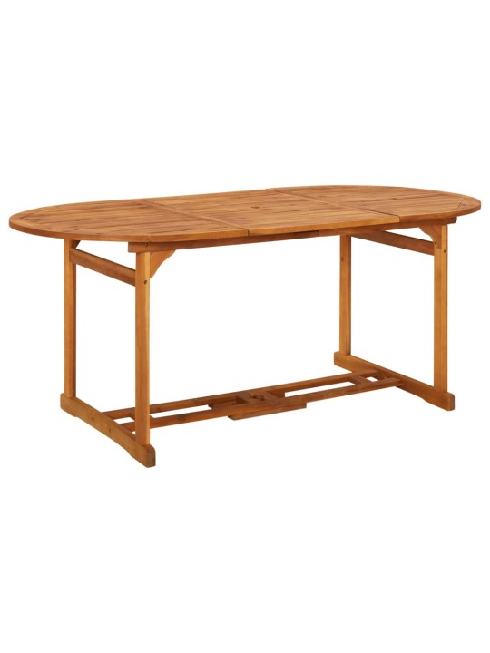 Sodo valgomojo stalas, 180x90x75 cm, akacijos medienos masyvas
