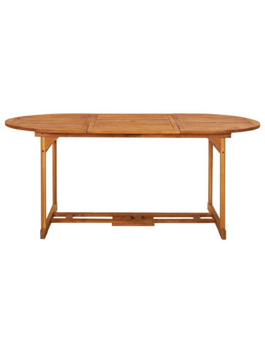 Sodo valgomojo stalas, 180x90x75 cm, akacijos medienos masyvas