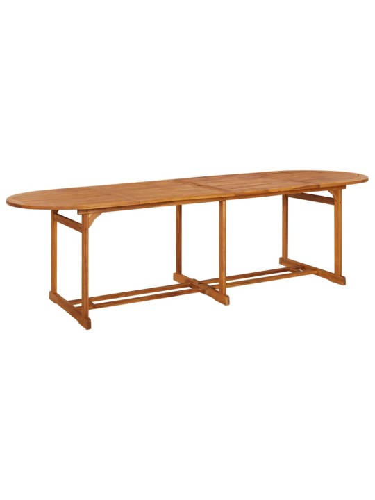 Sodo valgomojo stalas, 280x90x75 cm, akacijos medienos masyvas