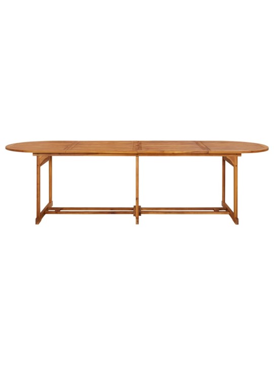 Sodo valgomojo stalas, 280x90x75 cm, akacijos medienos masyvas