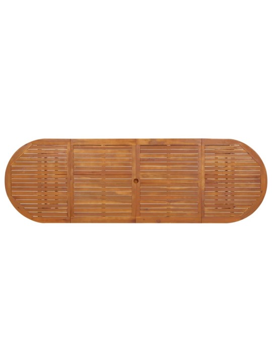 Sodo valgomojo stalas, 280x90x75 cm, akacijos medienos masyvas