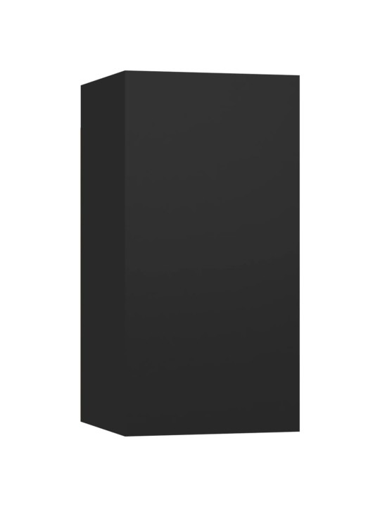 Televizoriaus spintelės, 2vnt., juodos, 30,5x30x60cm, MDP