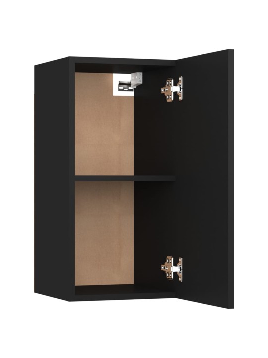 Televizoriaus spintelės, 2vnt., juodos, 30,5x30x60cm, MDP