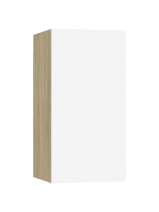 Televizoriaus spintelė, baltos ir ąžuolo, 30,5x30x60cm, MDP