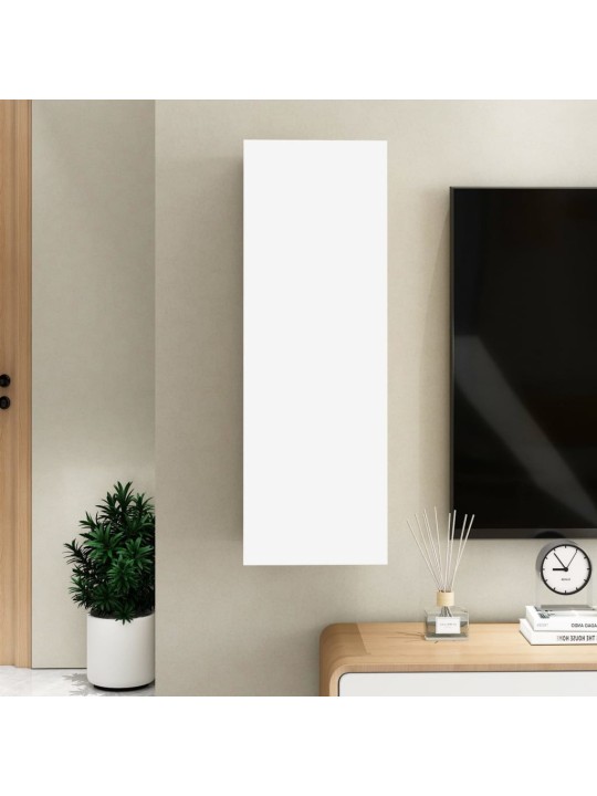 Televizoriaus spintelė, baltos spalvos, 30,5x30x90cm, MDP