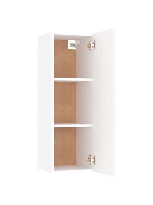 Televizoriaus spintelės, 2vnt., baltos, 30,5x30x90cm, MDP