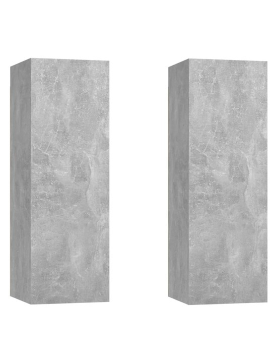 Televizoriaus spintelės, 2vnt., betono sp., 30,5x30x90cm, MDP