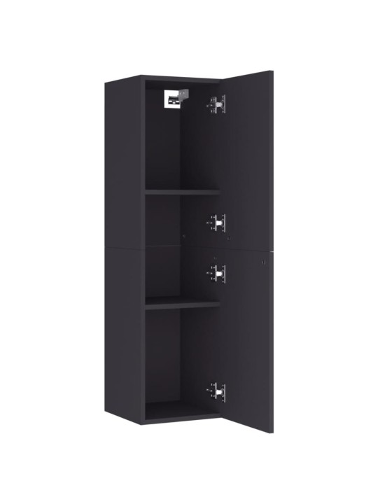 Televizoriaus spintelės, 2vnt., pilkos, 30,5x30x100cm, MDP