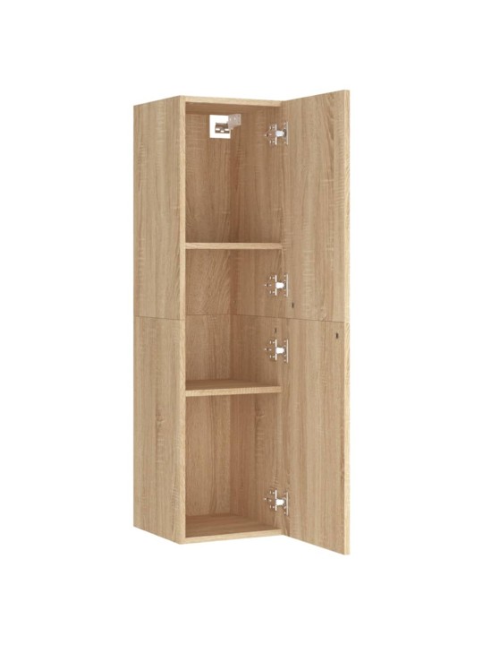 Televizoriaus spintelės, 2vnt., ąžuolo, 30,5x30x110cm, MDP