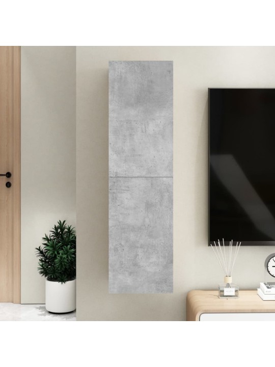Televizoriaus spintelė, betono pilka, 30,5x30x110cm, MDP