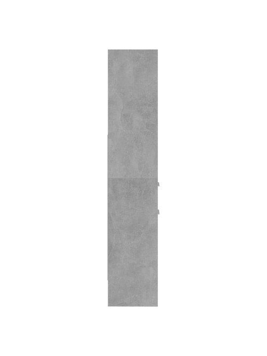 Spintelė knygoms, betono pilkos spalvos, 40x35x180cm, MDP