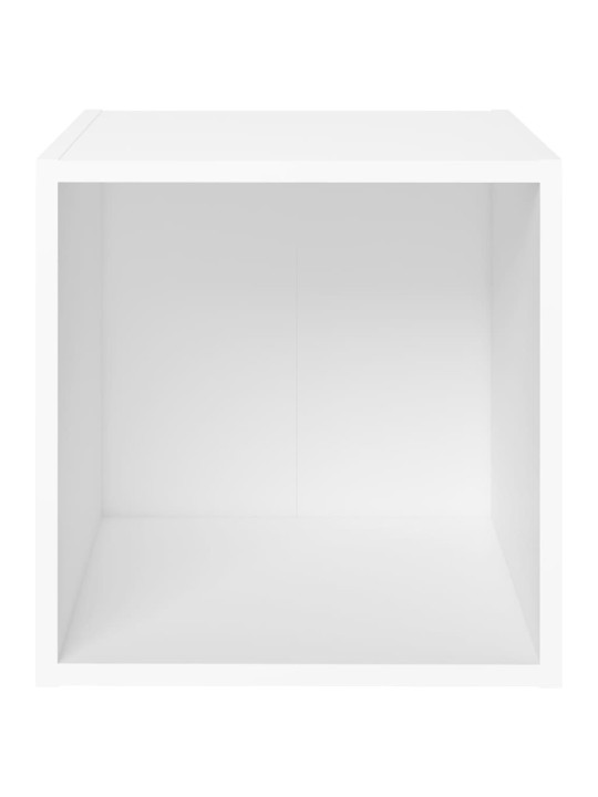 Televizoriaus spintelės, 4vnt., baltos, 37x35x37cm, MDP