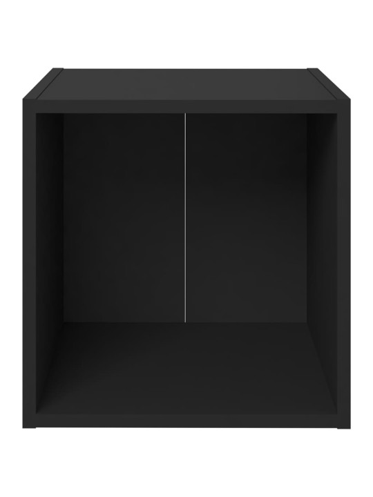 Televizoriaus spintelės, 4vnt., juodos, 37x35x37cm, MDP