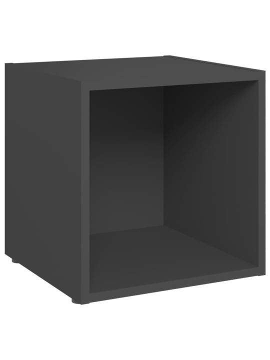 Televizoriaus spintelės, 2vnt., pilkos, 37x35x37cm, MDP