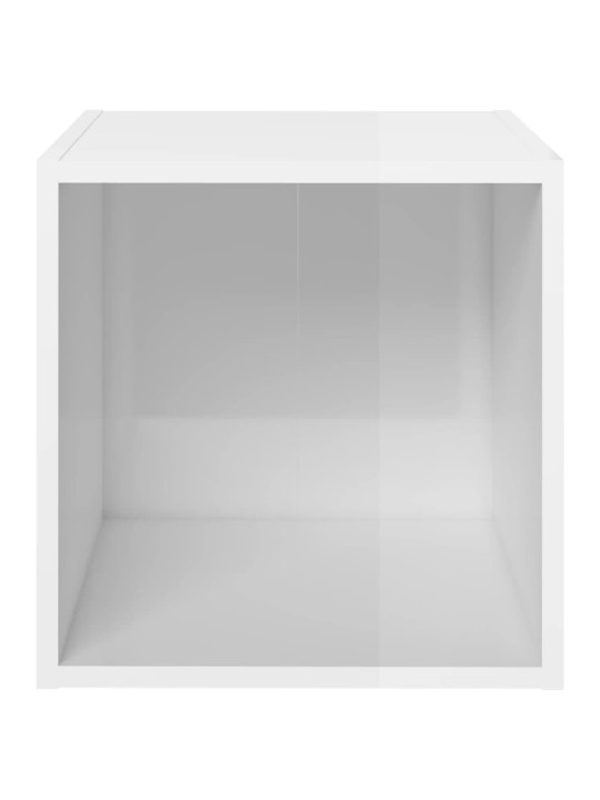 Televizoriaus spintelės, 4vnt., baltos, 37x35x37cm, MDP
