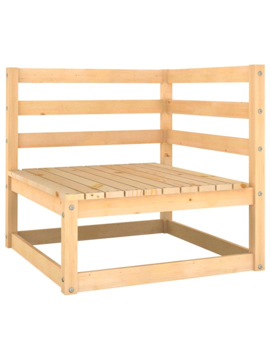 Kampinė sodo sofa, pušies medienos masyvas