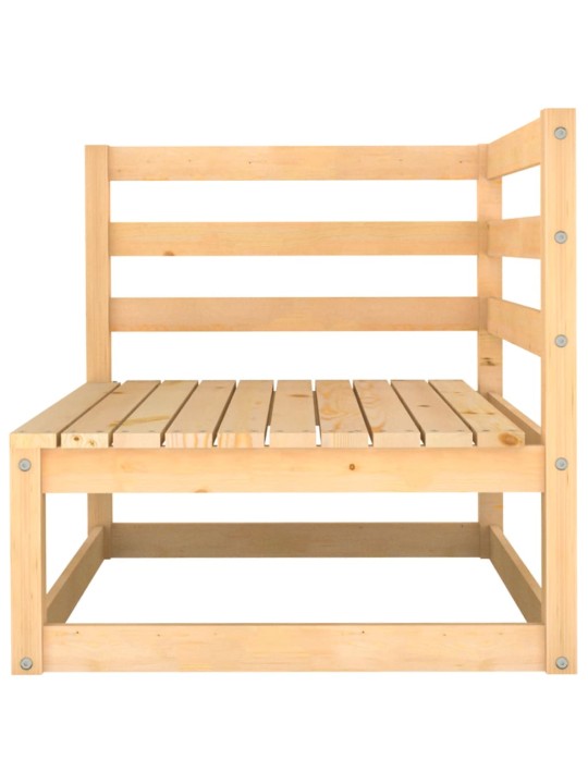 Kampinė sodo sofa, pušies medienos masyvas