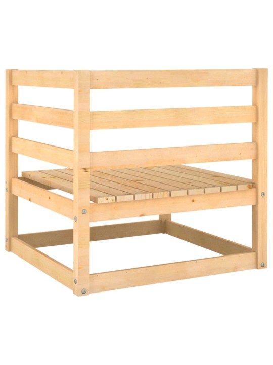 Kampinė sodo sofa, pušies medienos masyvas