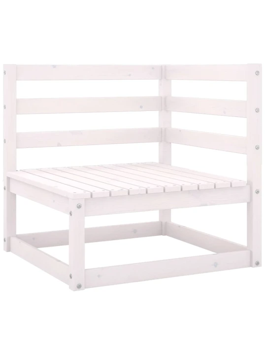 Kampinė sodo sofa su antracito pagalvėlėmis, pušies masyvas