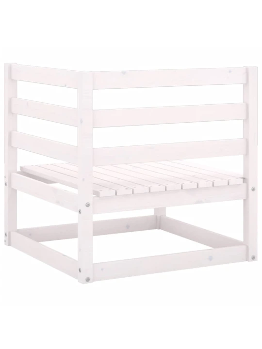 Kampinė sodo sofa su antracito pagalvėlėmis, pušies masyvas
