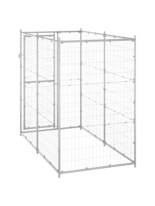 Lauko voljeras šunims, 110x220x180cm, galvanizuotas plienas