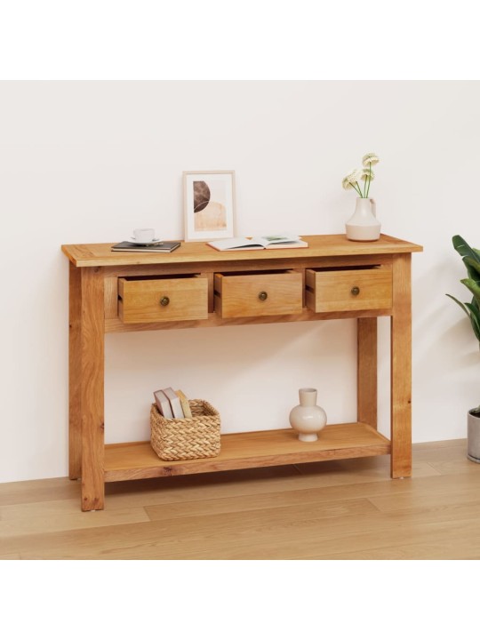 Konsolinis staliukas, 110x35x75cm, ąžuolo medienos masyvas