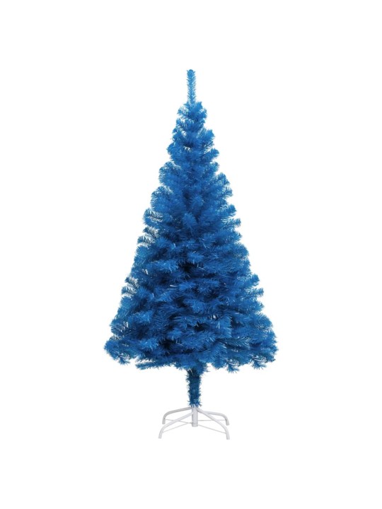 Dirbtinė Kalėdų eglutė su stovu, mėlynos spalvos, 120cm, PVC