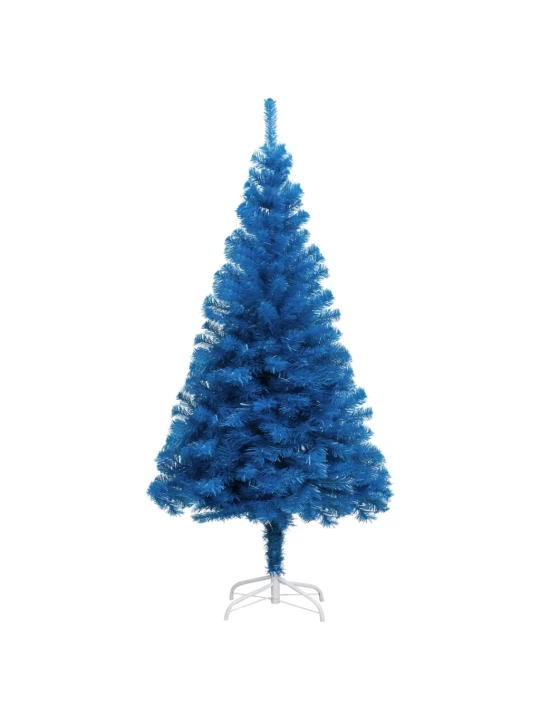 Dirbtinė Kalėdų eglutė su stovu, mėlynos spalvos, 120cm, PVC