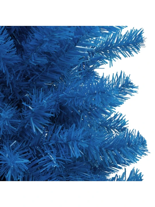 Dirbtinė Kalėdų eglutė su stovu, mėlynos spalvos, 120cm, PVC