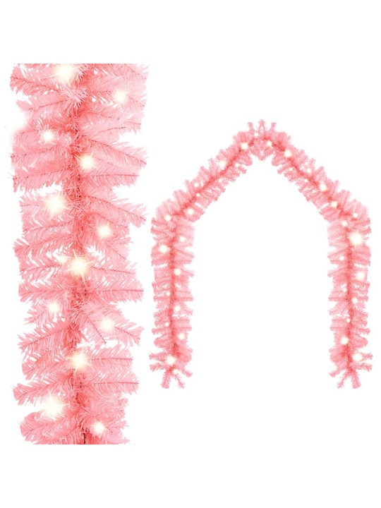 Kalėdinė girlianda su LED lemputėmis, rožinės spalvos, 5m