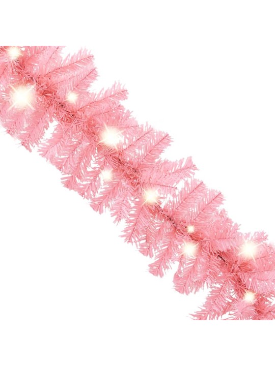 Kalėdinė girlianda su LED lemputėmis, rožinės spalvos, 5m