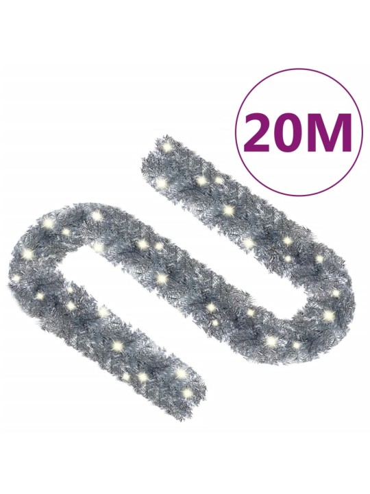 Kalėdinė girlianda su LED lemputėmis, sidabrinės spalvos, 20m