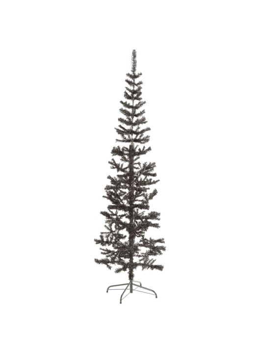 Siaura Kalėdų eglutė, juodos spalvos, 210cm