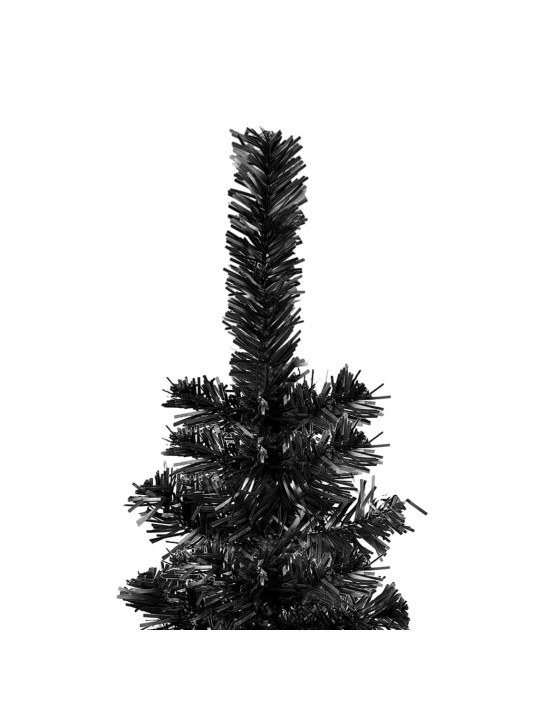 Siaura Kalėdų eglutė, juodos spalvos, 240cm