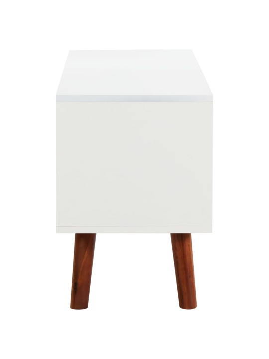 Televizoriaus spintelė, 110x35x50cm, akacijos masyvas ir MDF
