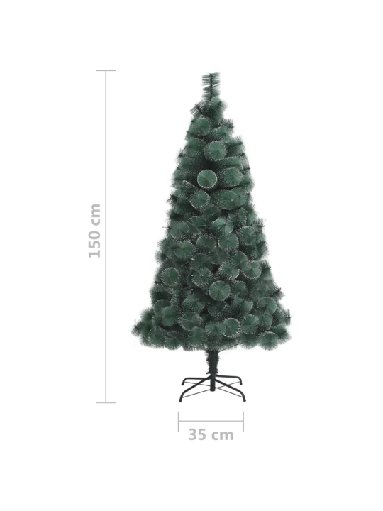 Dirbtinė Kalėdų eglutė su stovu, žalios spalvos, 150cm, PET
